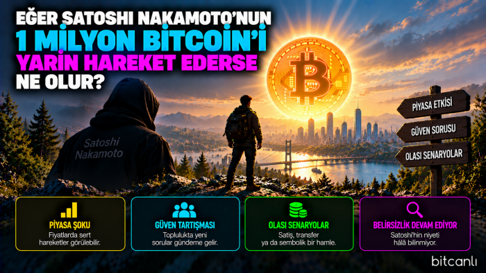 Eğer Satoshi Nakamoto'nun 1 Milyon Bitcoin'i Yarın Hareket Ederse Ne Olur?